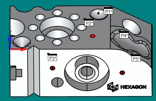 三坐標(biāo)測(cè)量軟件Rational-DMIS指定測(cè)量點(diǎn)及導(dǎo)入點(diǎn)云操作技巧(圖3) 三坐標(biāo)測(cè)量軟件Rational-DMIS指定測(cè)量點(diǎn)及導(dǎo)入點(diǎn)云操作技巧(圖3)